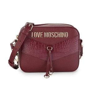 Love Moschino Logo Textured Crossbody Bag